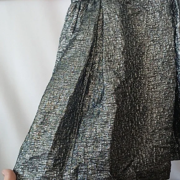 BN W/o Tags Kate Spade ♠️ Aimee Skirt All that Glitters Gunmetal Size 00 Women’s - Picture 9 of 11